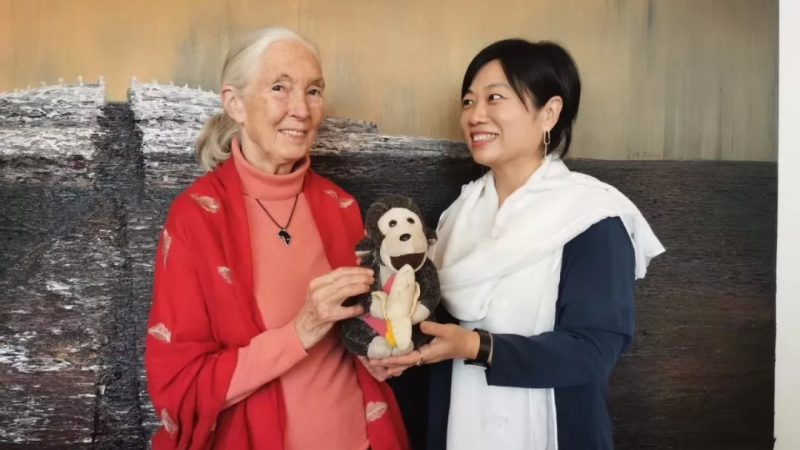 Lilian Tian田丽莲 and Jane Goodall 珍·古道尔